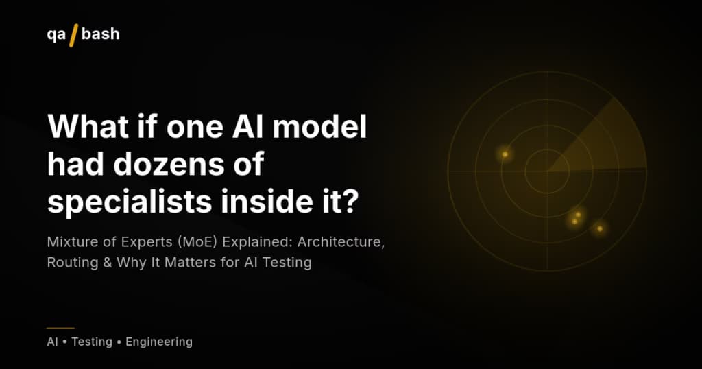 Mixture of Experts (MoE) Explained: Architecture, Routing & Why It Matters for AI Testing
